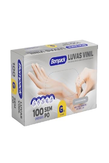 Luva De Látex Natural Ranhurada Antialérgica Punho Longo M