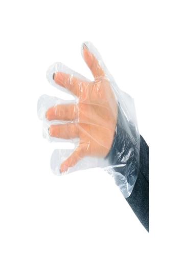 Luva Descartável Plástica Impermeável Luxo Golfrada C/1000un