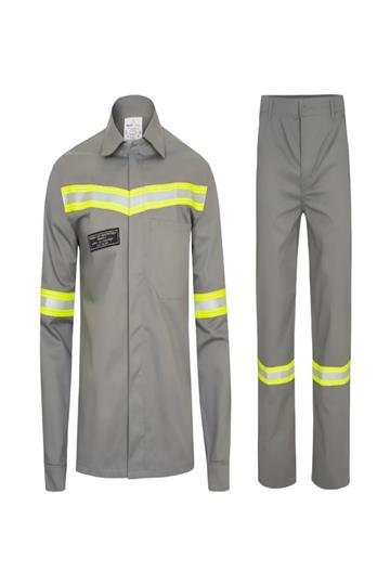 Conjunto Anti Chamas Nr10 Risco 2 Faixa Refletiva Algodão. M