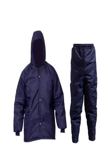 Conjunto Termico Nylon Japona + Calça Câmara Fria Ca. Azul marinho. G