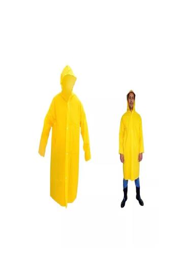 CAPA DE CHUVA EM PVC IMPERMEÁVEL FORRADO COM CAPUZ BRASCAMP G